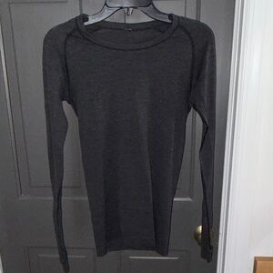 lululemon athletica Dark Gray Long Sleeve Tee